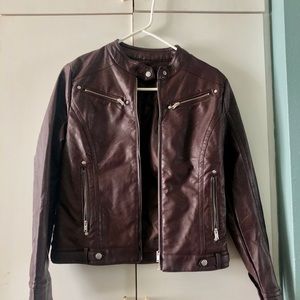 Faux Leather Jacket